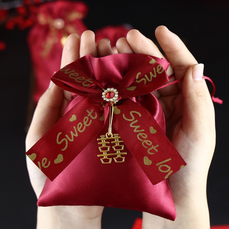 Internet Celebrity New Wedding Candy Bag, Wedding Satchel Candy Bag, Companion Gift Bag, Wedding Candy Box, Wedding Candy Bag