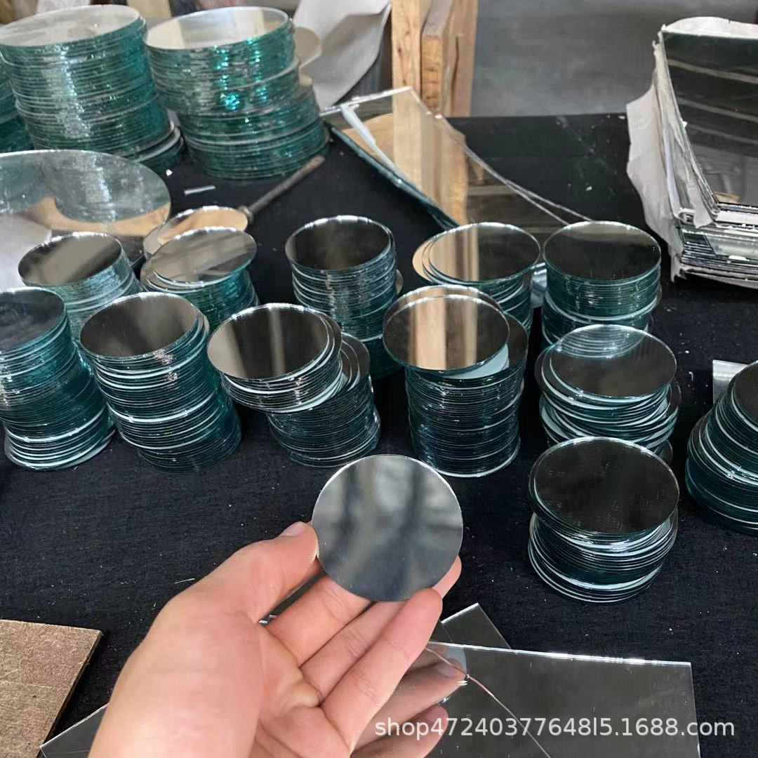 Оптовая продажа круглых маленьких зеркал, различные стеклянные зеркала, косметические коробки из жести, упаковочные коробки, поставка и кастомизация