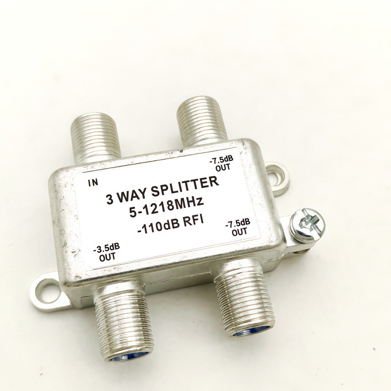 F Imperial Branch Distributor 3 Distribution Wired Equipment Tv Signal Connector 1 in 3 Out 5-1218Mhz