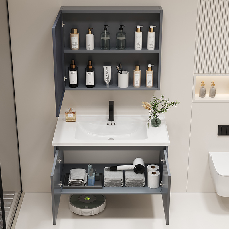 Bathroom Cabinet ceramic integrated basin bathroom bathroom bathroom cabinet wash basin wash basin wash basin combination honeycomb aluminum