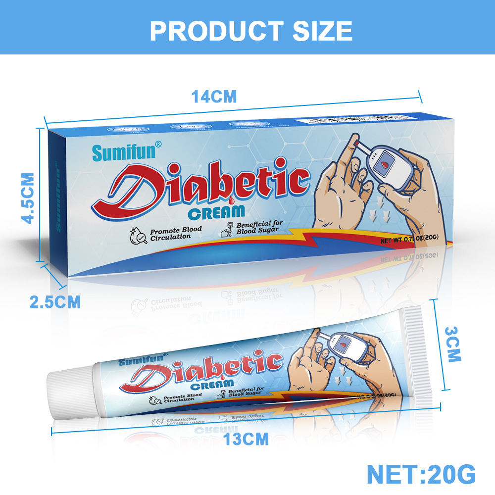 Sumifun Cross-Border Export Hypoglycemic Health Cream Diabetes Care Cream Regulates Blood Sugar Balance Health K10129
