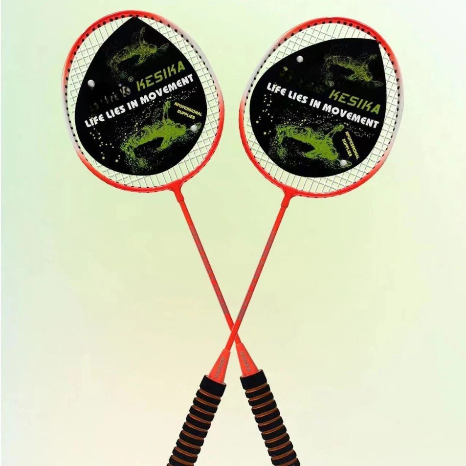 Coska K2236 Fluorescent Paint Amateur Primary Straight Split Badminton Racket Set Gives Original 3 Balls