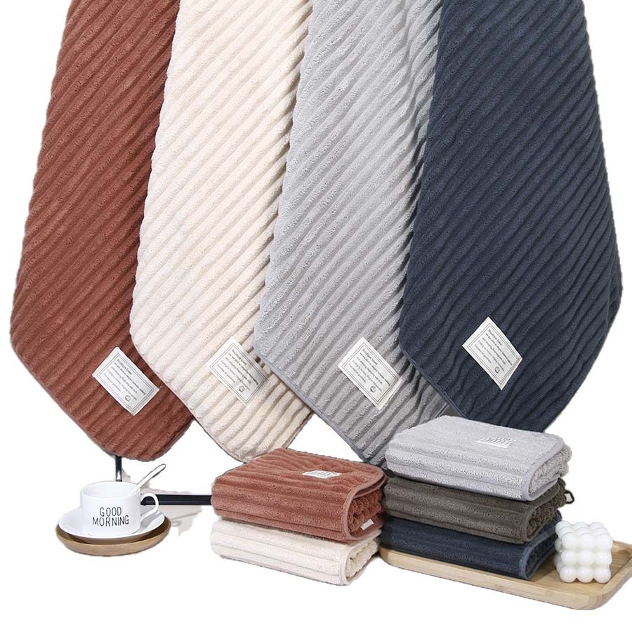 Class a 7A Antibacterial and Mildew-Proof Towel Household Face Wash Absorbent Quick-Drying Large Bath Towel Thickeneded Coral Velvet Set Ready for Sale