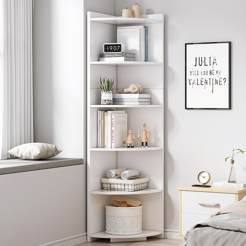 Угловая полка для хранения, книжный шкаф для учебы