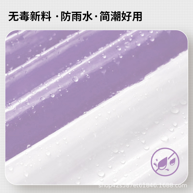 Disposable Raincoat Outdoor Long Full-body Anti-rainstorm Adult Thickened Outer Wear Children's Foreign Trade Portable Colorful Card