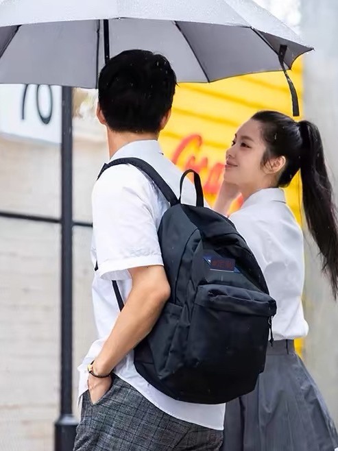 Factory direct support set JS backpack Jasper shoulder bag Qingyang solid color student bag computer bag schoolbag