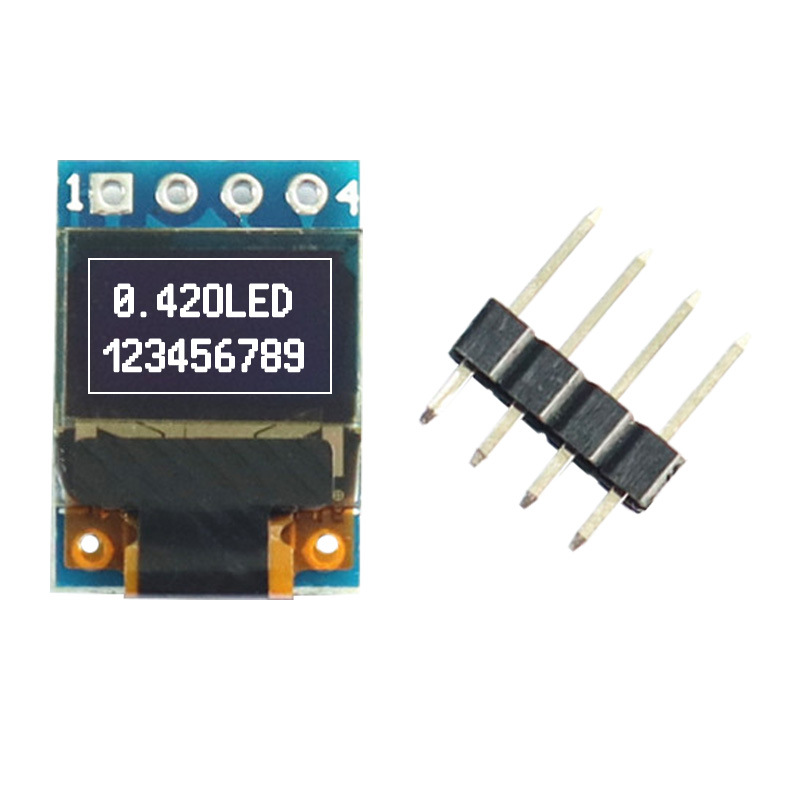 0.42-inch OLED display SSD1306 monochrome 72*40 welding 16p with board module SPI/IIC small size