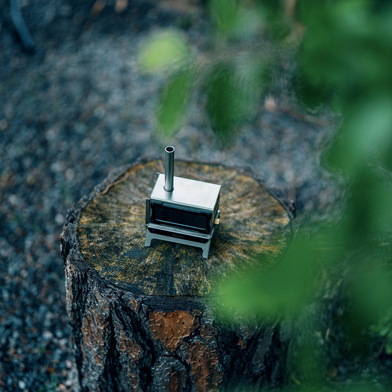 Chunshan Mini Incense Incense Incinerator 1.5 Outdoor Small Wood Furnace Desktop View Furnace Portable Folding Camping Travel Furnace
