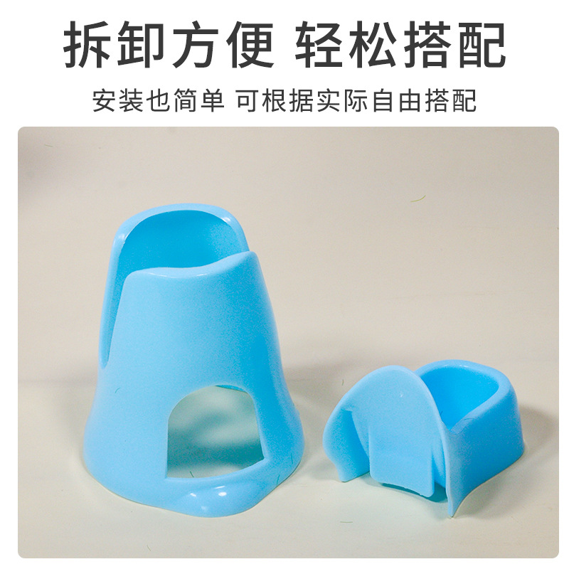 Small Hamster Supplies Three-in-One Water Bottle House Kettle Bracket Toy Food Basin Sleeping Room Multifunctional Golden Bear Utensils