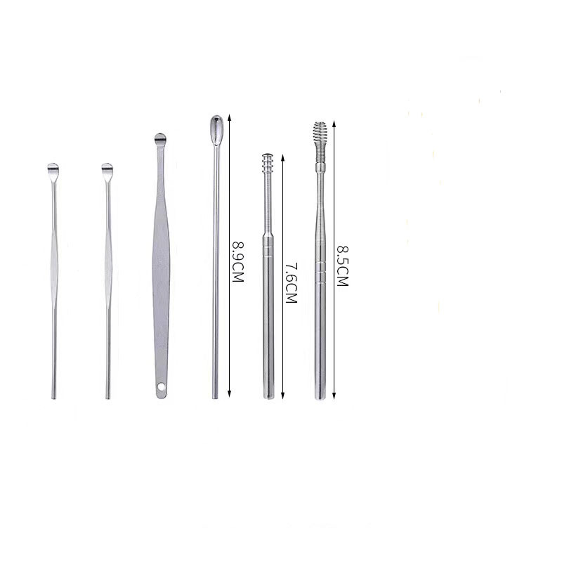 Stainless Steel Nail File, Polishing File, File, Dead Skin Fork, Ear Scoop, Manicure Set, Accessories and Tools