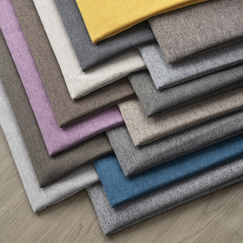 Bay window mat car cover sofa fabric solid color grinding plush linen fabric soft bag storage bag luggage pillow wholesale cloth