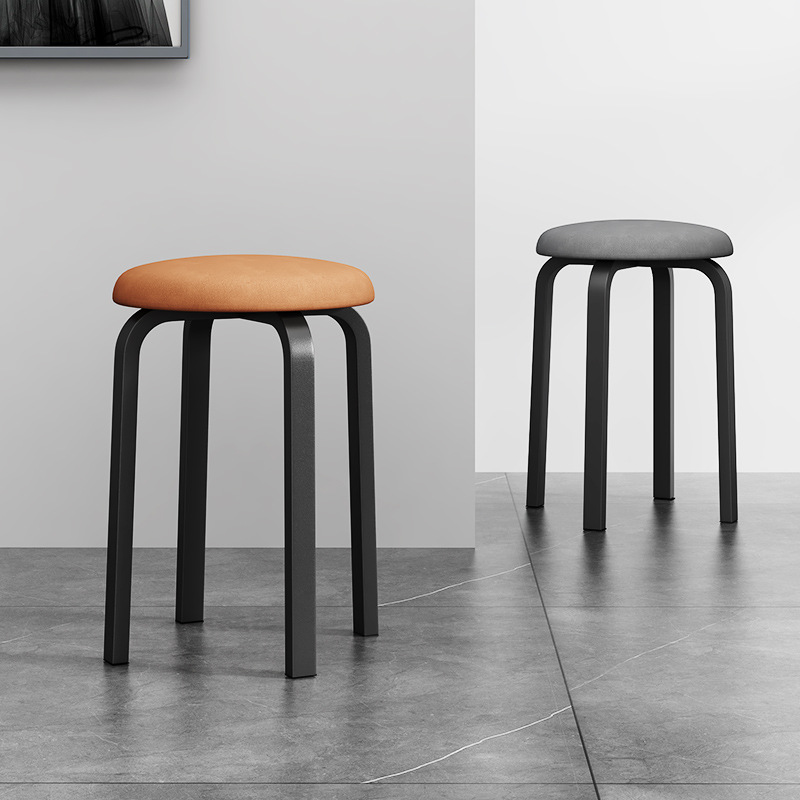 Легкий стул для ресторана, стул для обеденного стола, домашний маленький стул, простой круглый стул