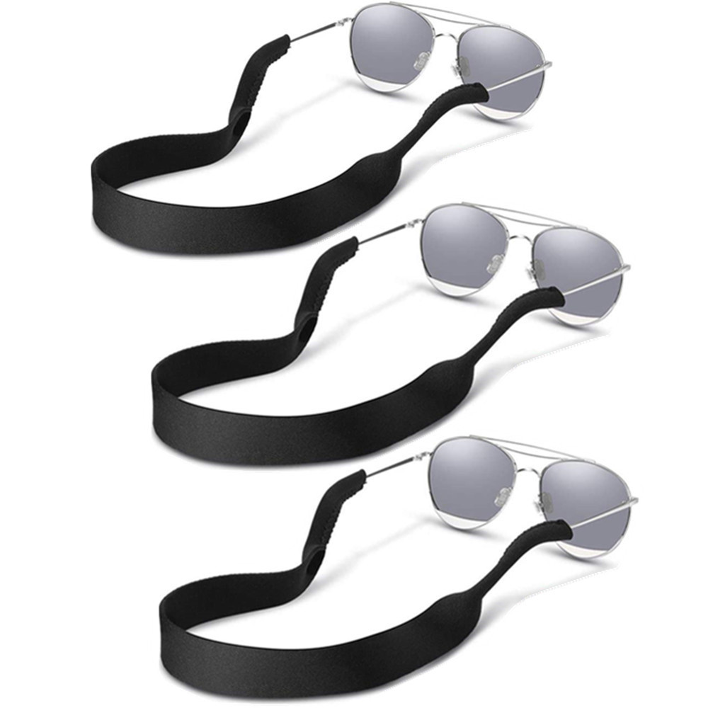 Neoprene rubber eye chain glasses fixing belt cross-border diving material glasses lanyard double-sided color sunglasses belt