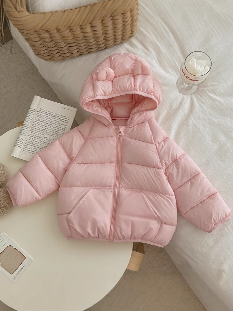 Children's Lightweight down Cotton Jacket, Baby Short Cotton Coat, Boys and Girls Hooded Cotton Coat, Kidsren's Baby Fashionable Jacket, Trendy