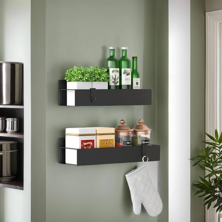 Magnetic Absorption Storage Rack with Hook Household Kitchen Refrigerator Washing Machine Side Rack Multi-functional Storage Rack Cross-border