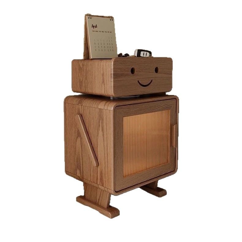 Retro Robot Bedside Table Living Room Storage Rack Internet Celebrity Storage Cabinet Storage Cabinet Side Cabinet Children's Bedside Table Home