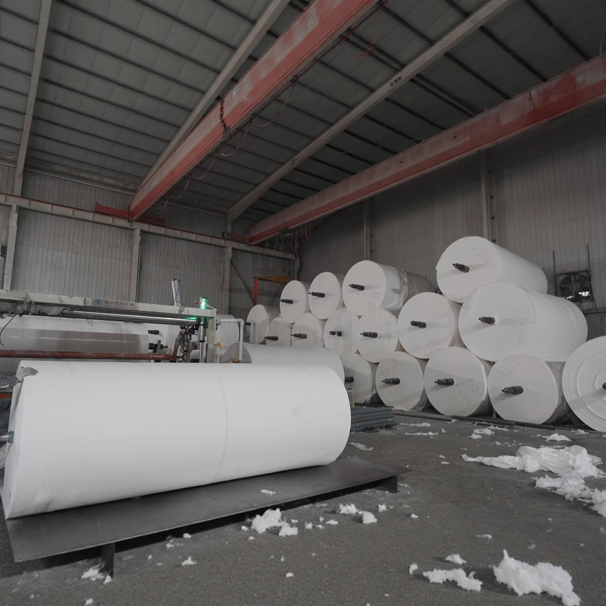 11.5-30 Large Roll Paper Raw Material Cutting Disc Paper White Paper Virgin Wood Pulp Toilet Paper Raw Material E-Commerce Large Roll