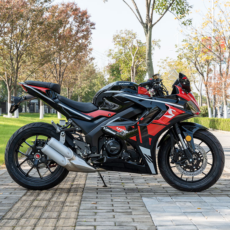 Cross-Border Export Dk400 Motorcycle Sports Car Ducason Motorcycle Double-Cylinder Water-Cooled Heavy Motorcycle Lying Racing Motorcycle