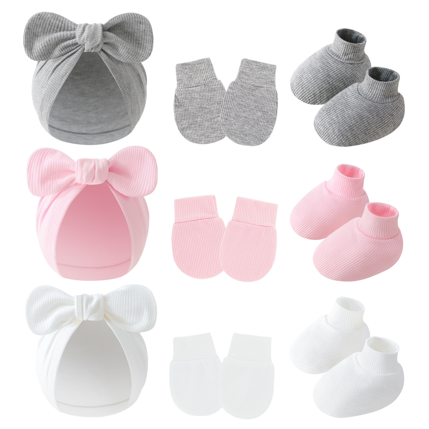 Children's turtle cap baby India cap baby ball knottie cap ins Europe and America wholesale rabbit ear cap gloves foot cover