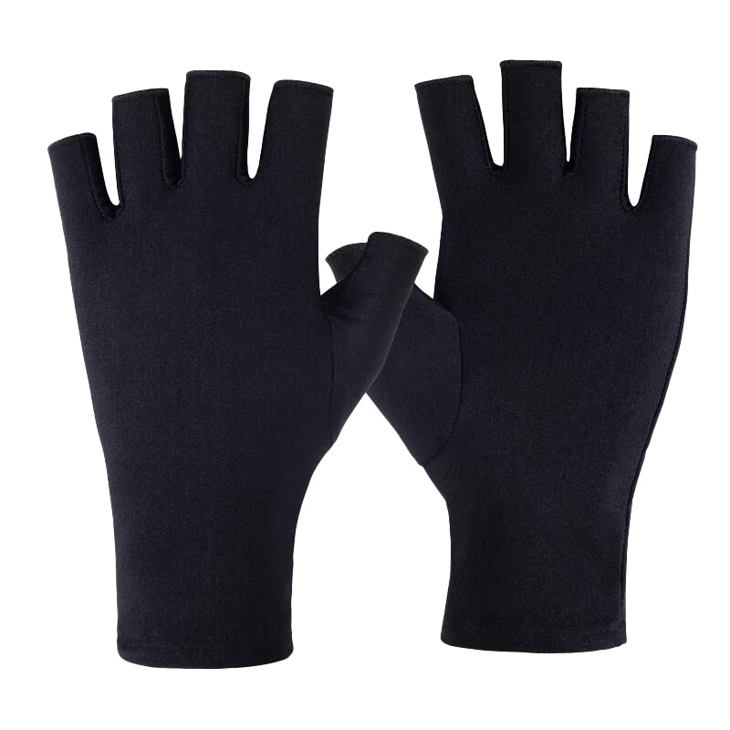 Summer sunscreen gloves for men and women half five-finger thin tea-picking driving riding fishing take-out breathable open finger