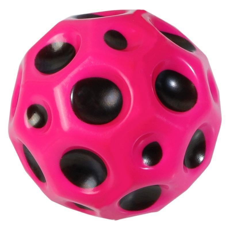 Luminous Wrist Ball with Rope Moon Stone Bouncing Ball Children's Bouncing Ball Hand Throw Small Basketball Toy