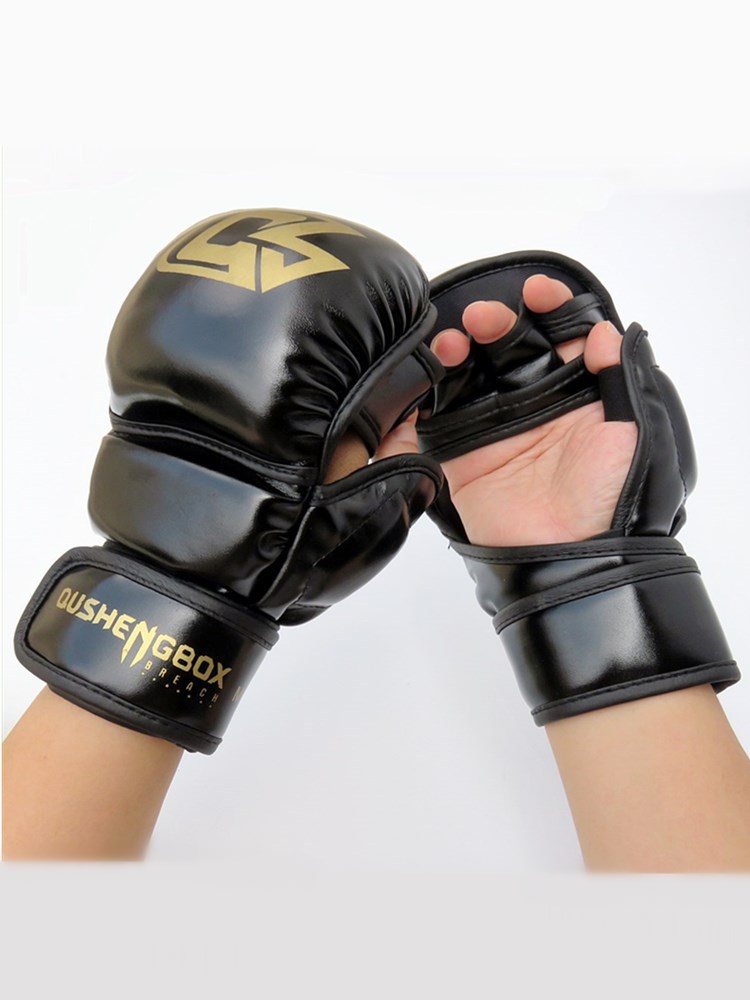 Professional Boxing Gloves for Children, Thickened Boxing Gloves for Fighting, Men's and Women's Sandbag Half-Finger Boxing Gloves for Adults