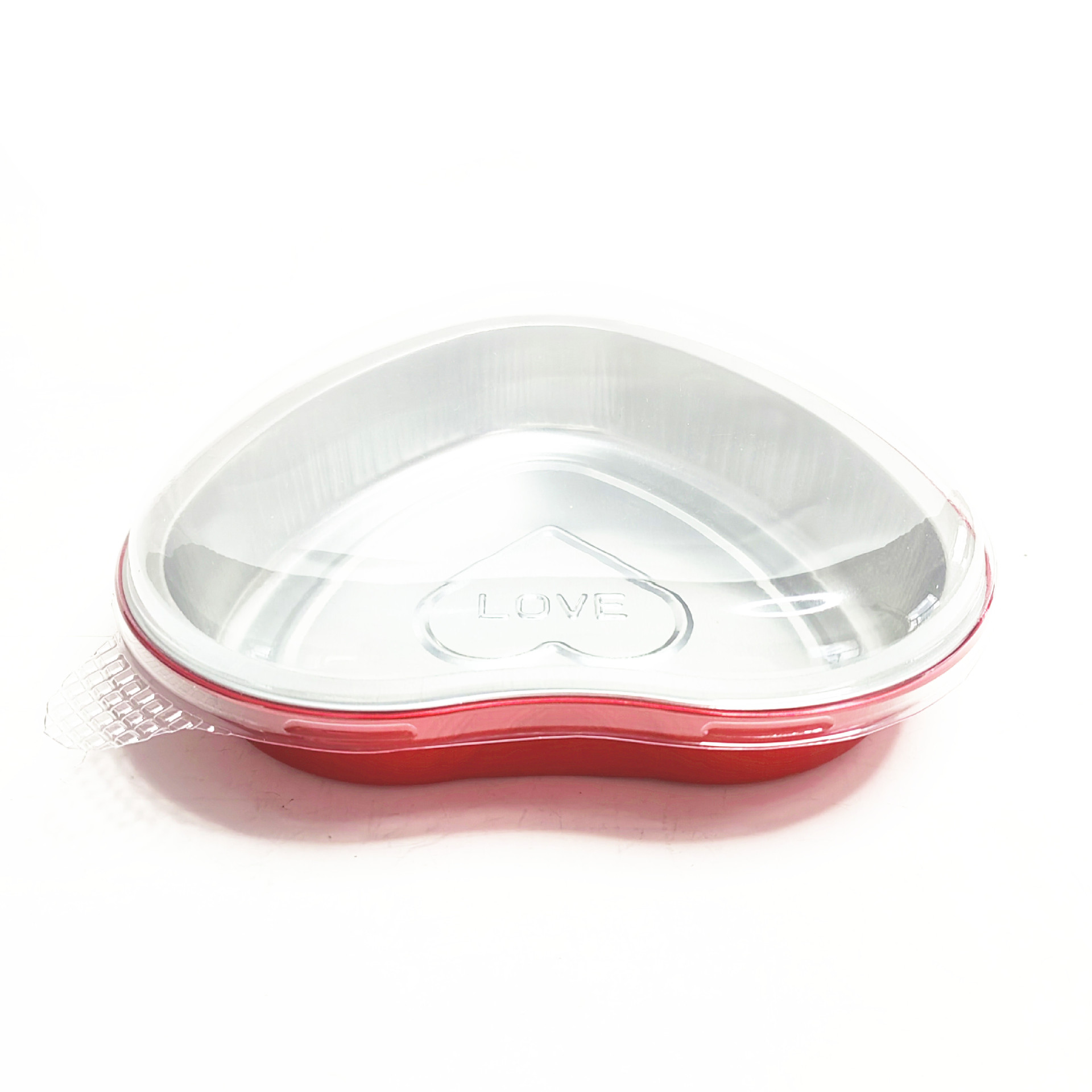 670ml disposable heart-shaped aluminum foil baking cup aluminum foil cup pudding cup cake box aluminum foil packing box for wholesale