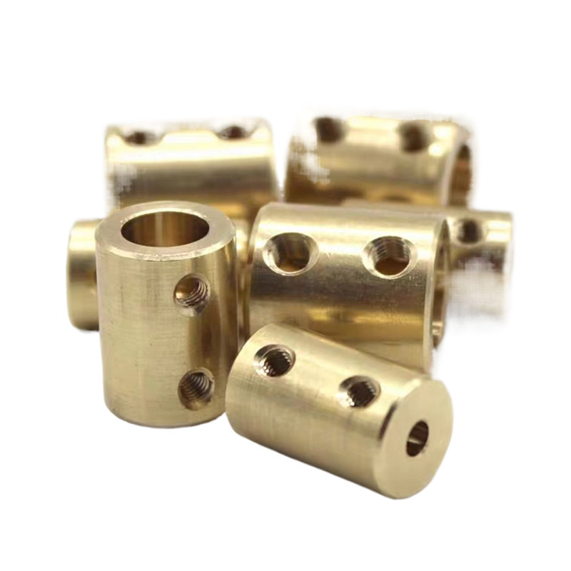 Brass Coupling Cylindrical Connecting Shaft Steel Coupling 3mm Integrated Fastening Transmission Connection Accessories