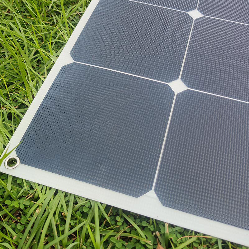 100W Solar Flexible Panel Rv Electric Vehicle Roof Modification Power Generation Semi-Flexible Solar Panel