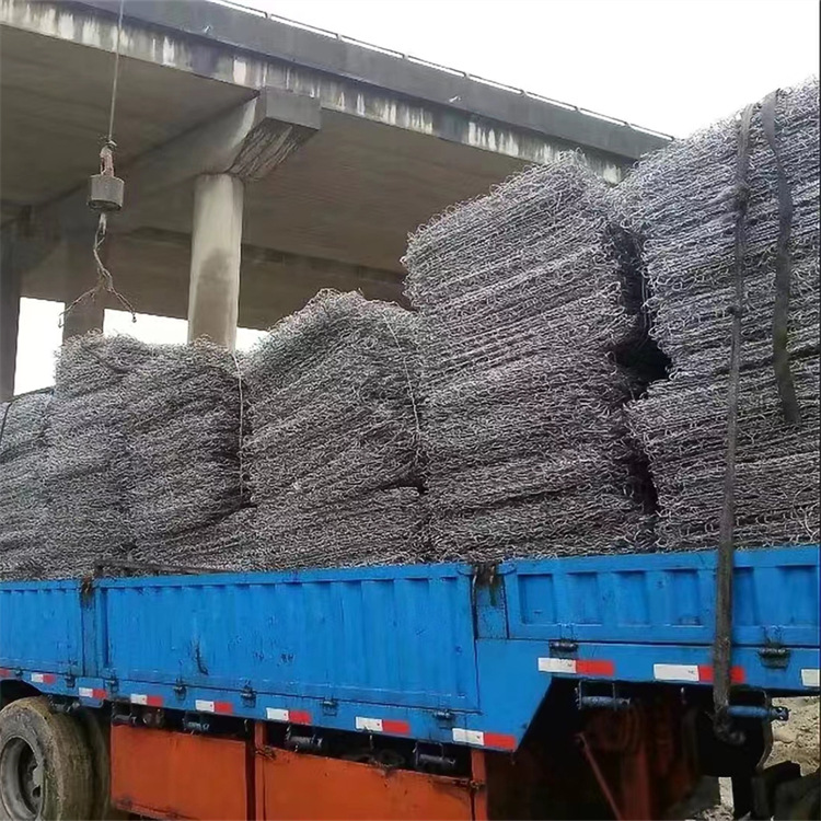 Gabion Mesh, Galvanized Gabion Mesh, Hexagonal Braided Lead Wire Cage, Flood Prevention, Strong Welding and Anti-Aging