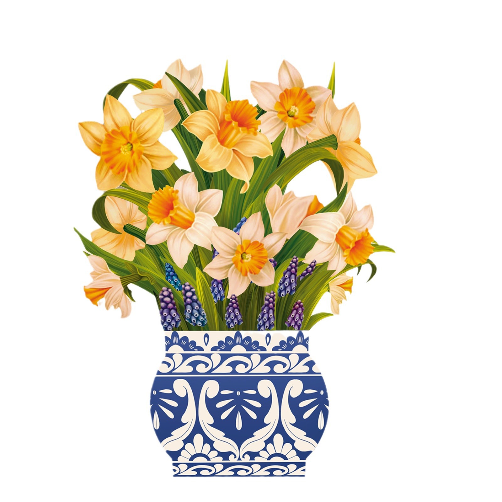 3D three-dimensional flower holding flowers Teachers' Day paper carving crafts pop-up bouquet creative holiday blessing gift card