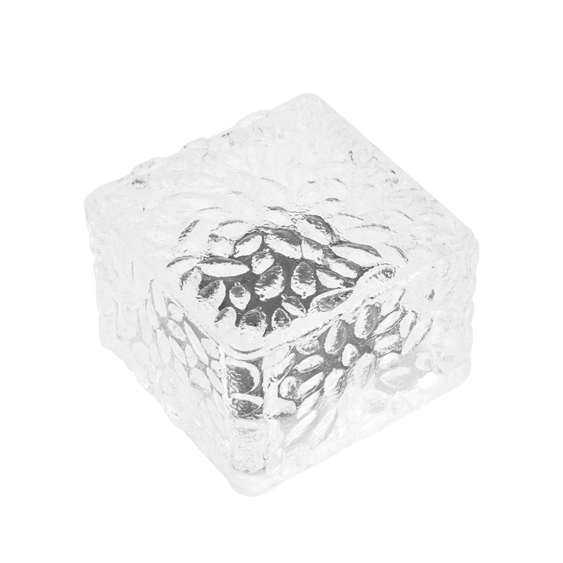 Cross-border Outdoor Waterproof Solar Buried Light Ice Brick Light Landscape Balcony Steps Garden Decoration Ice Block Floor Tile Light