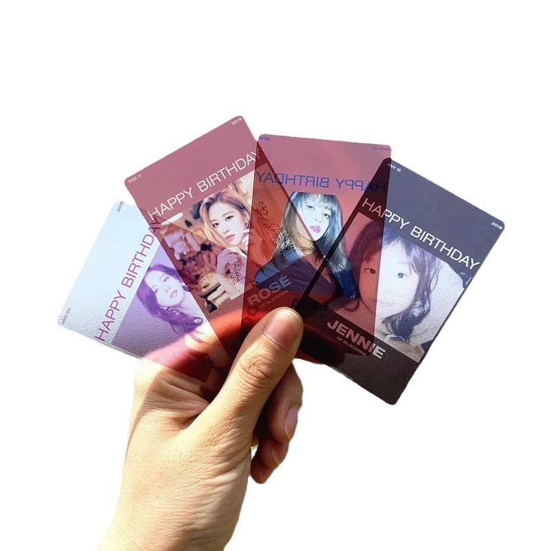 Pvc/Pet/Pp/Acrylic Transparent Card Customization DIY Environmentally Friendly Small Card Uv Multi-Color Double-Sided Printing Transparent Card Customization