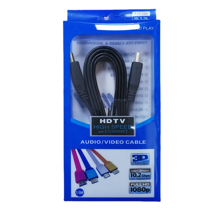 HDMI Flat Cable 1.5m Hd Cable Supports 1080P Monitor Cable Flathdmicable Display
