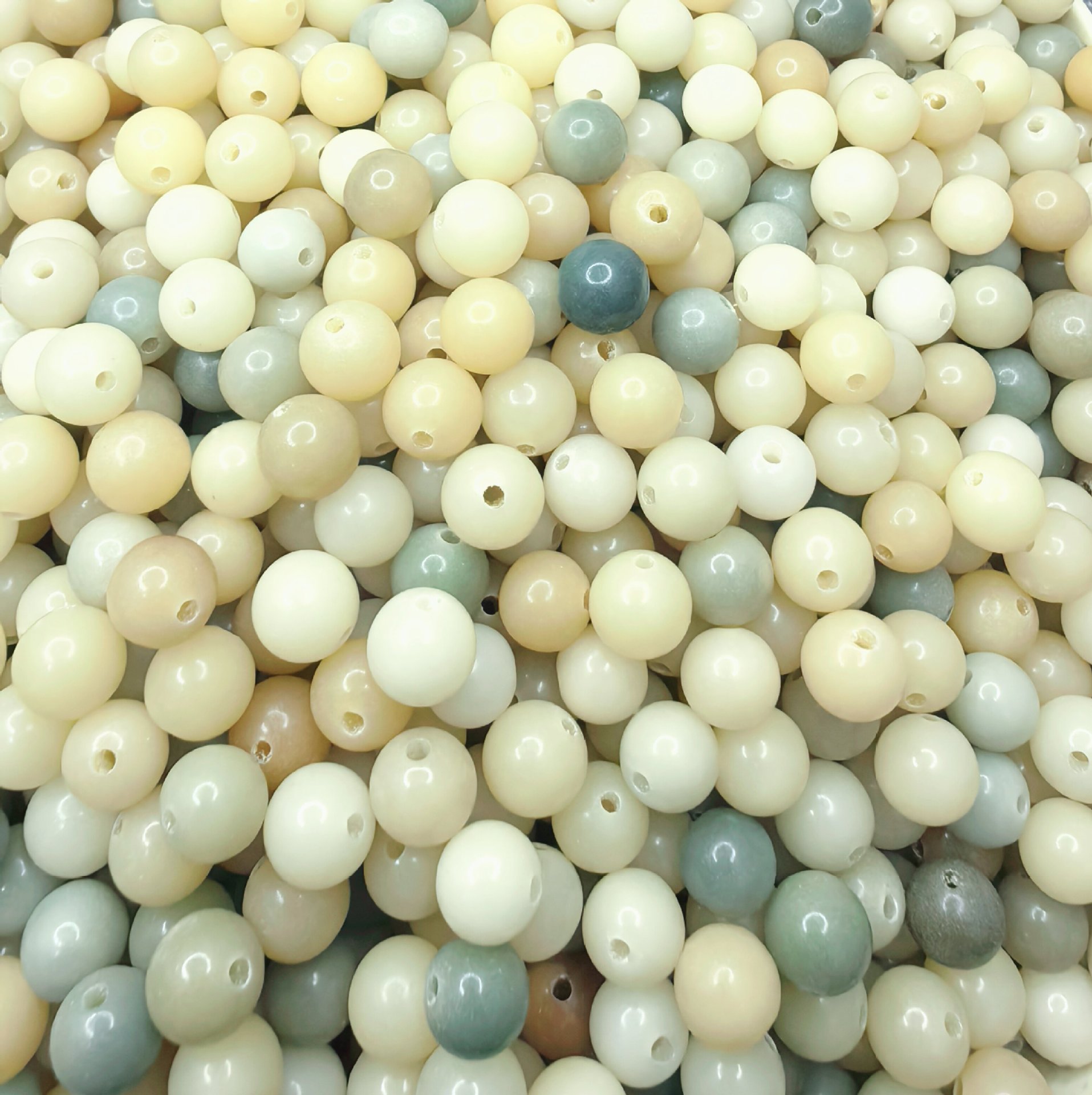 Factory direct white jade bodhi root loose beads barrel beads round beads bracelet boutique DIY bodhi beads play wholesale