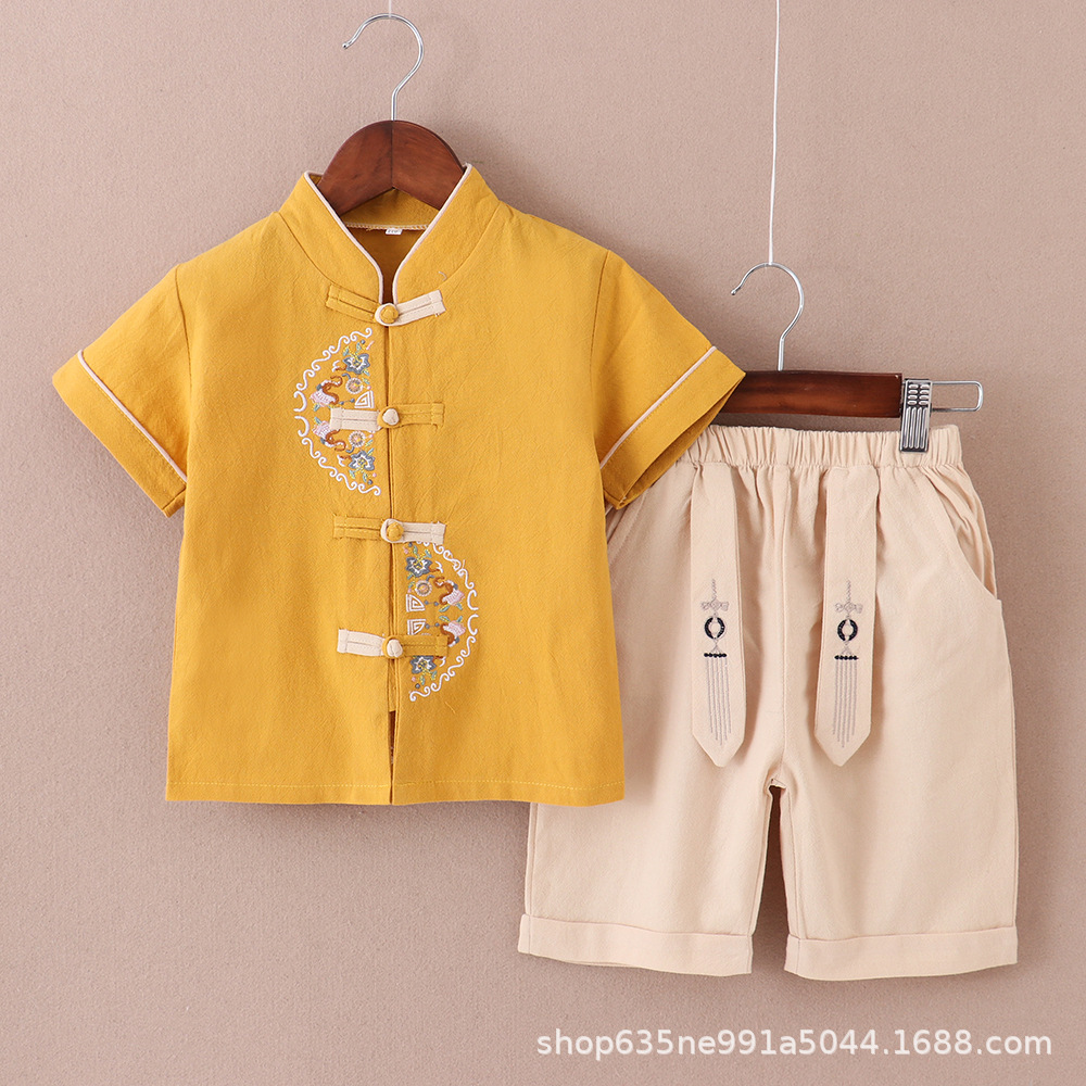 Костюм мальчика в стиле Хан, древняя одежда, танг для выступлений