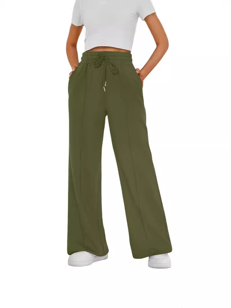 AliExpress Explosions Ladies Wide Leg Casual Trousers Hot Selling Trousers