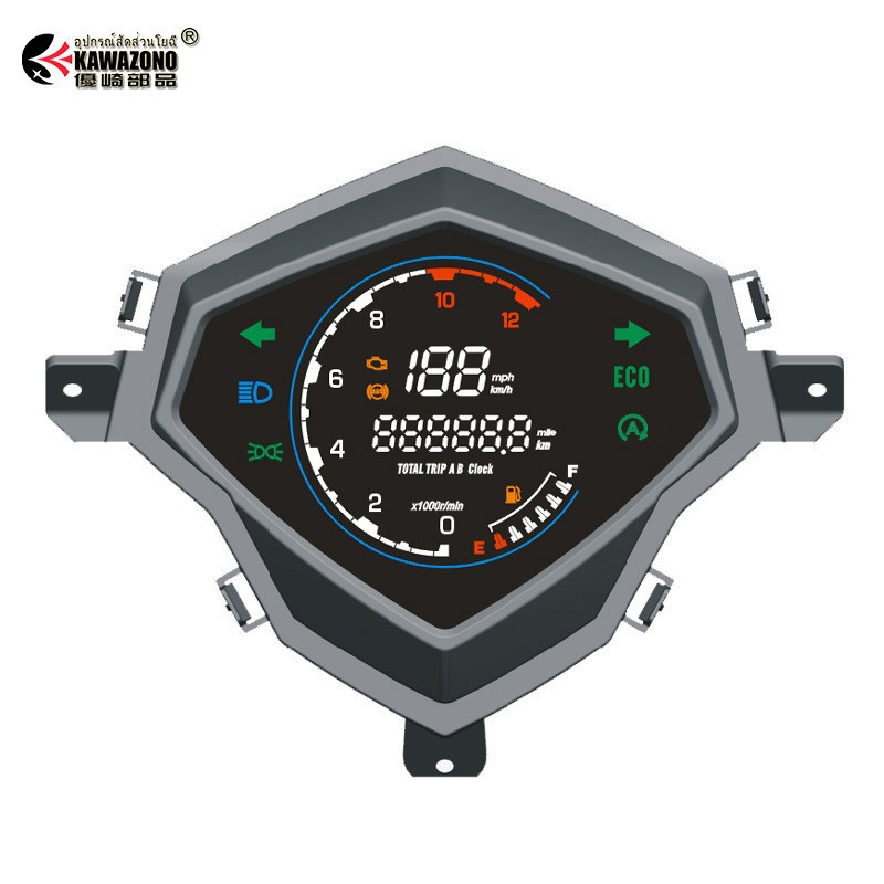 Southeast Asia Philippines Hot Selling Motorcycle Hd Lcd Instrument Mio I 125 Odometer Code Meter Oil Meter