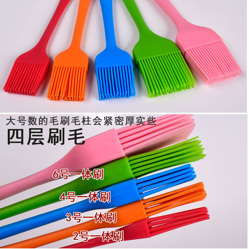 All-inclusive one-piece translucent silicone brush bbq Barbecue Brush sweep butter cream cake baking brush tool