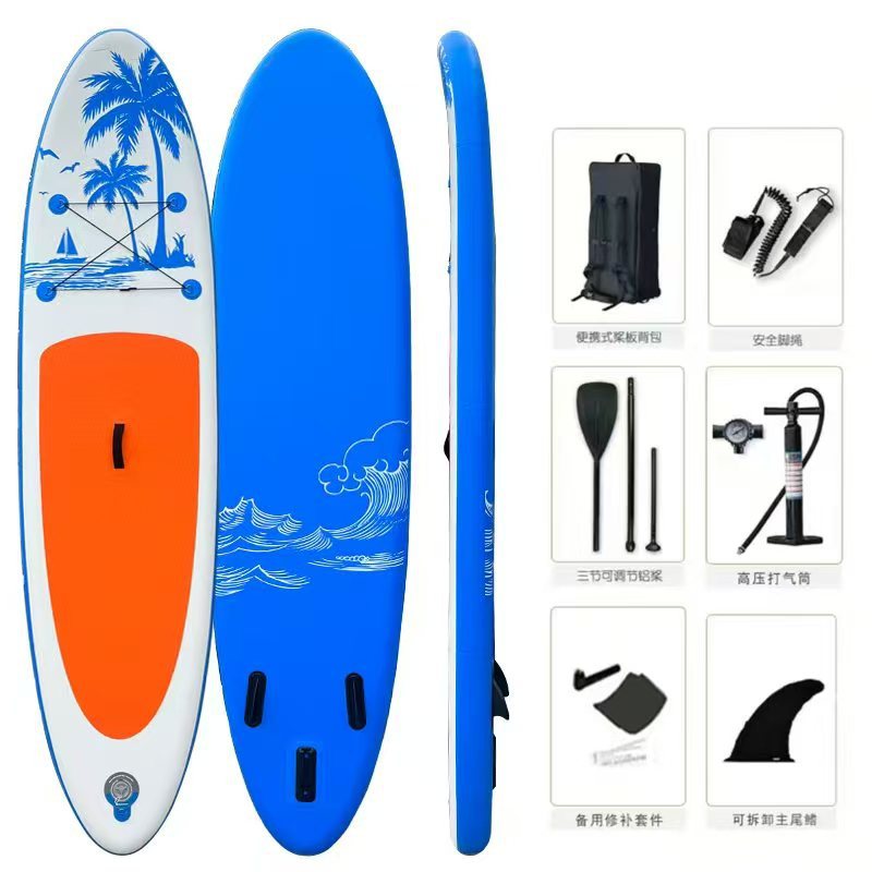 2025 New Inflatable Paddle Board Stand-Up Water Surfboard Sup Leisure Lure Paddle Board Boat Novice