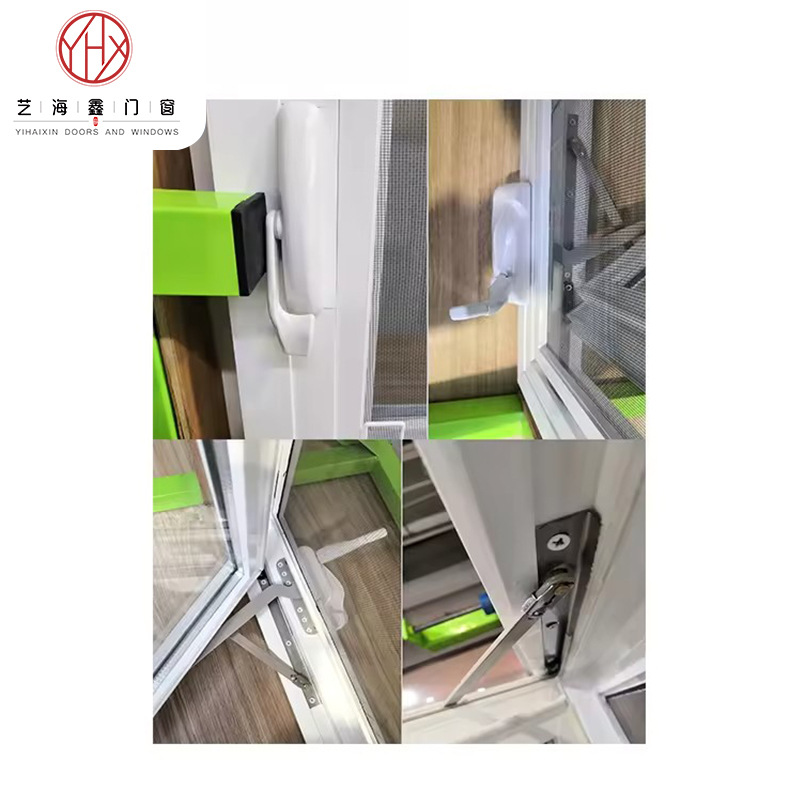 Australian Standard As2047 Certified Australian Export Hand-Cranked Window Australian Installation Wood Secondary Frame Aluminum Alloy Hand-Cranked Window