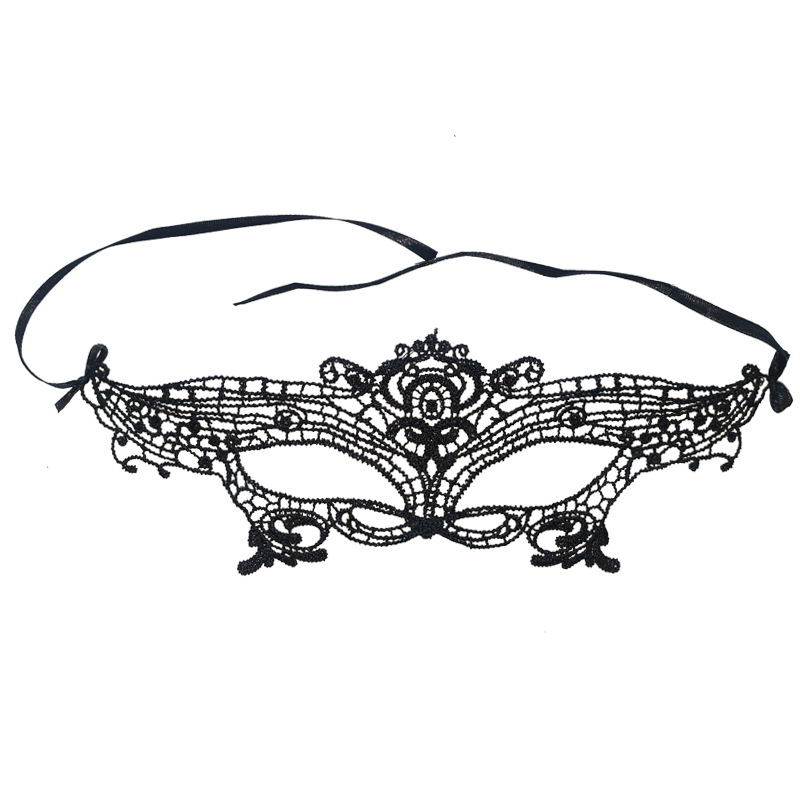 Night charming princess sexy hollow lace masquerade princess queen party annual meeting eye yarn crown fun eye mask