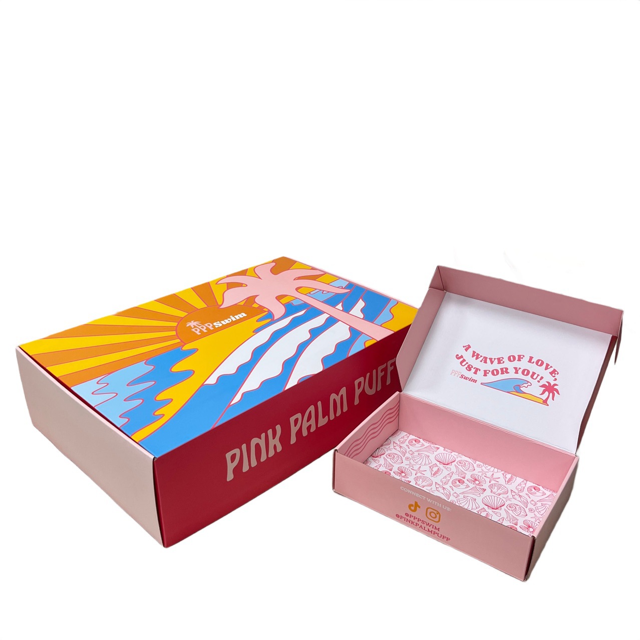 Sky and Earth Cover Corrugated Color Box Printing Logo Hot Stamping E-Commerce Gift Packaging Box Airplane Box