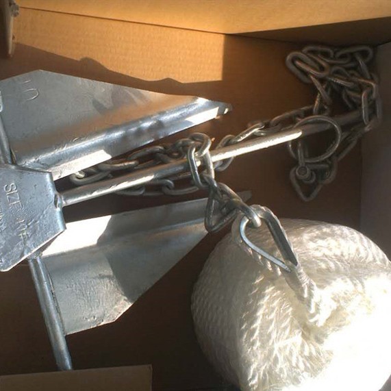 Hot-Dipped Danfoss Anchor, Welded Plate Anchor, Danfoss Anchor, Large Grip Beach Anchor, Marine Hardware Accessories Cross-Border