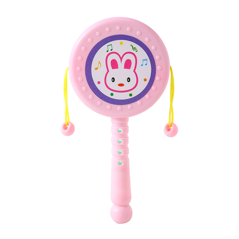 Baby cartoon plastic hand rattle 0-3 years old baby cross-border early education small toys gifts wholesale