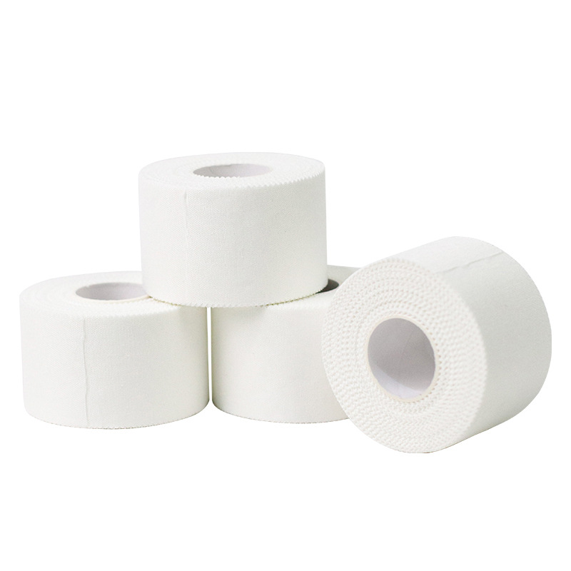 Manufacturer's Wrist and Ankle Protection White Protective Cotton Fixed Tape Tooth Edge Cotton Sports Tape White Patch Tape