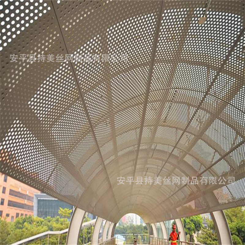 Processing customized porous aluminum mesh noise reduction sound absorption punching mesh diamond round hole hexagonal hole metal mesh perforated plate