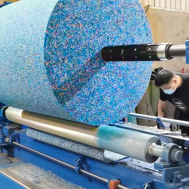 Polyurethane Rubber Particle Soundproof Mat 5mm Thick for School and Hotel Floors, Sound Insulation and Shock Absorption Mat, Flame-Retardant Material for Noise Reduction