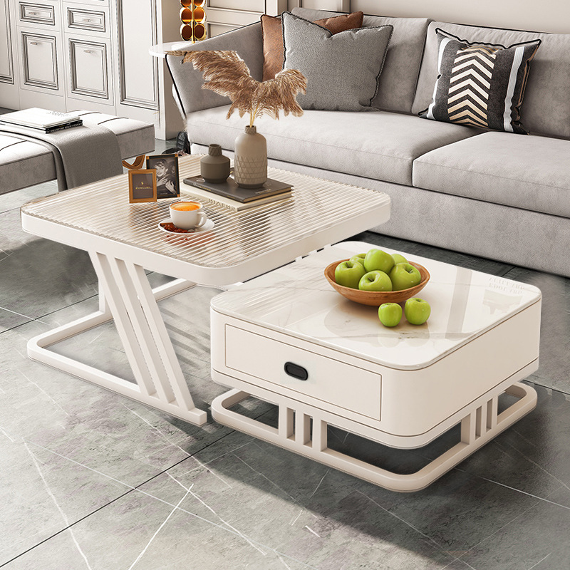 Кофейный столик Cloud, скандинавский стиль, современный, для маленькой квартиры, чайный столик в кремовом стиле, новый тренд 2025 года