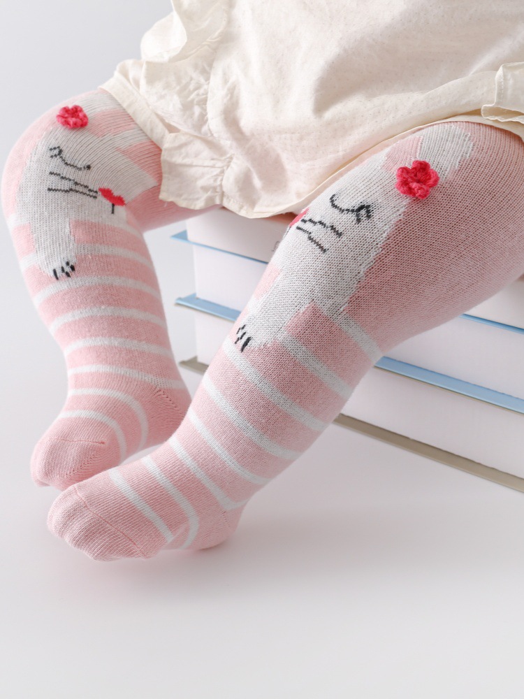 Cross-Border Supply of Spring & Fall Pantyhose Korean Style Combed Cotton Leggings for Men and Women Baby Pants Large Pp Pantyhose Wholesale